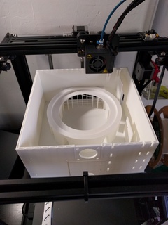 Tempus Nectit bottom case on 3D printer